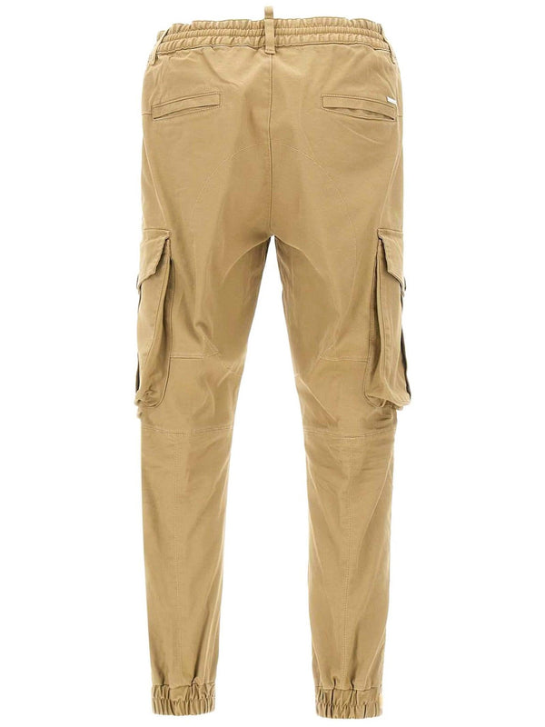 Dsquared2 Khaki Cotton Cargo Trousers - Men - Piano Luigi