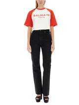 Balmain Cropped T-shirt - Women - Piano Luigi