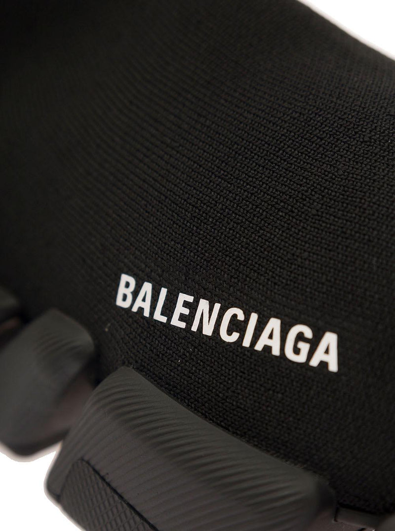 Balenciaga speed 2.0 Black Sneakers With Logo Detail In Stretch Fabric Man - Men - Piano Luigi