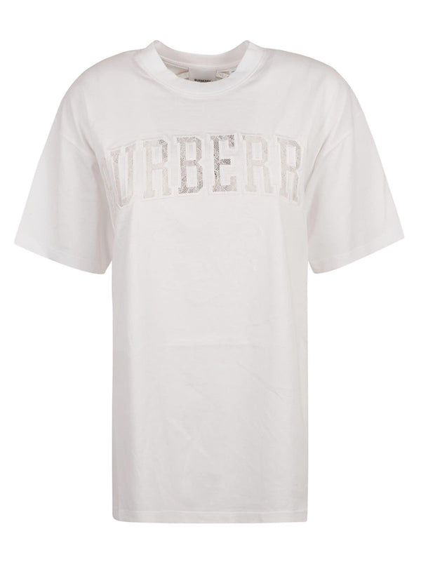 Burberry Logo Lace T-shirt - Women - Piano Luigi