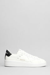 Golden Goose Pure Star Sneakers In White Leather - Women - Piano Luigi