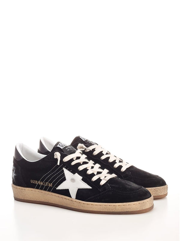 Golden Goose Black ballstar Sneakers - Men - Piano Luigi