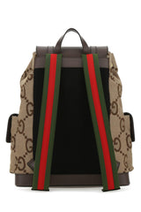 Gucci Multicolor Jumbo Gg Fabric And Leather Backpack - Men - Piano Luigi