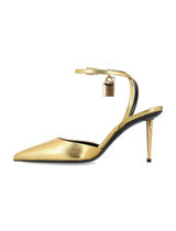 Tom Ford Laminated Nappa Leather Padlock Sandal - Women - Piano Luigi