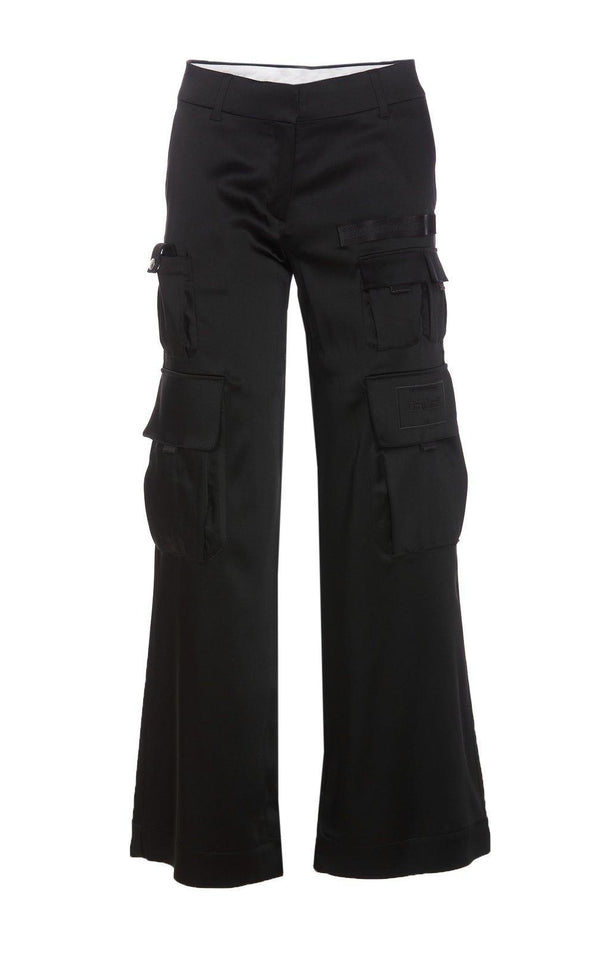 Off-White Straight Leg Cargo Trousers - Women - Piano Luigi