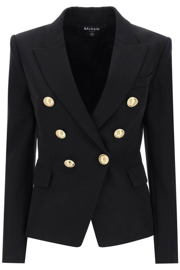 Balmain Grain De Poudre Double-breasted Jacket - Women - Piano Luigi