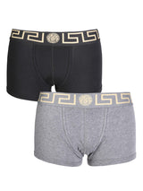 Versace Pack Of Two Boxer Shorts With Greek - Men - Piano Luigi