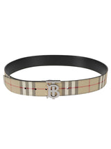 Burberry Tb Buckled Check Belt - Men - Piano Luigi