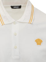 Versace Medusa With Greca Jacquard Polo Shirt - Men - Piano Luigi