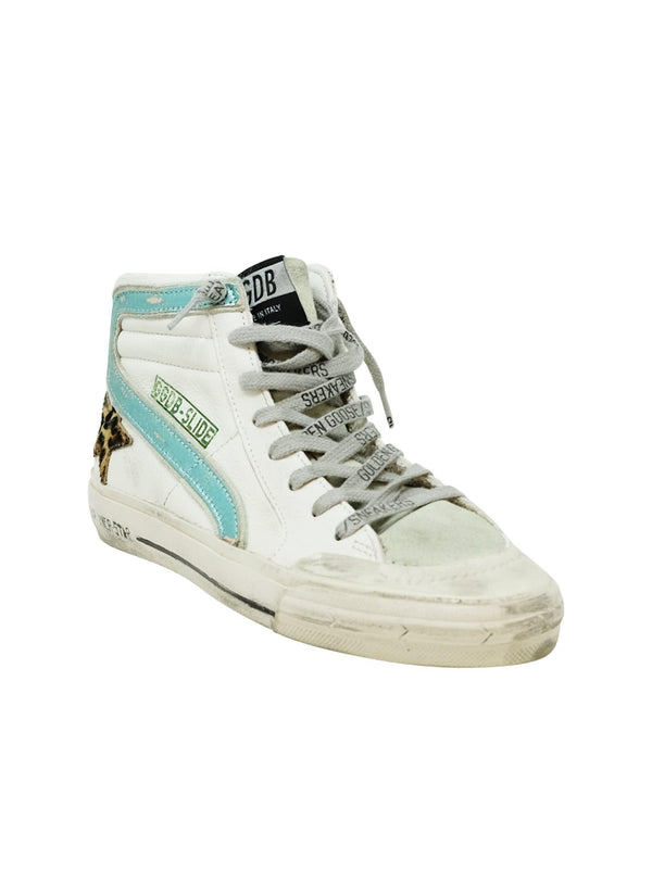 Golden Goose White Leather Slide Sneakers - Women - Piano Luigi