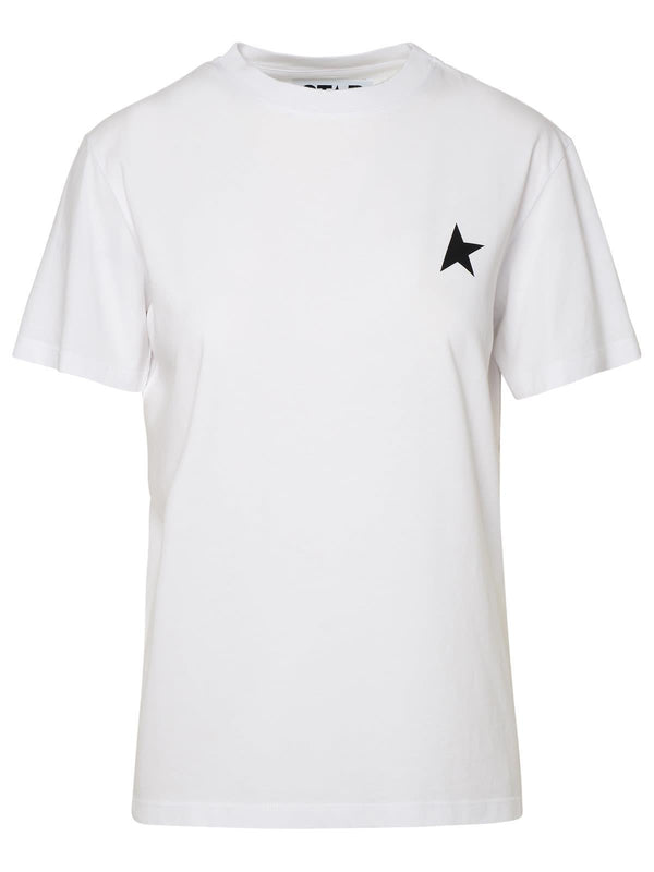 Golden Goose White Cotton T-shirt - Women - Piano Luigi