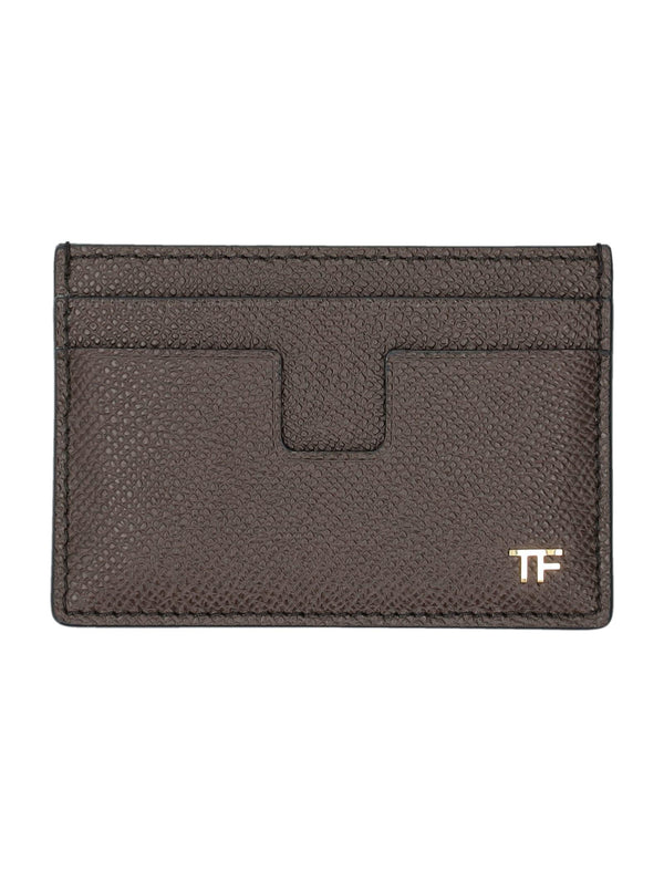 Tom Ford Small Grain Leather Cardholder - Men - Piano Luigi