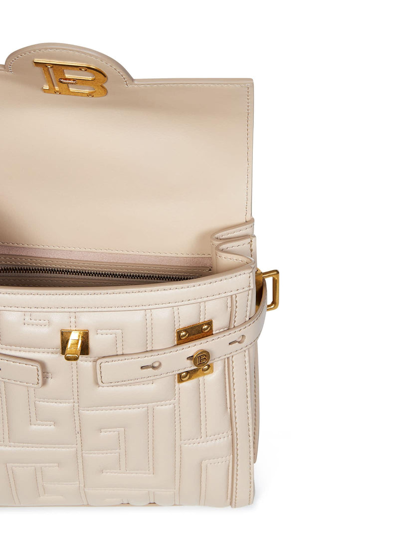 Balmain B-buzz 23 Bag In Beige Quilted Leather - Women - Piano Luigi