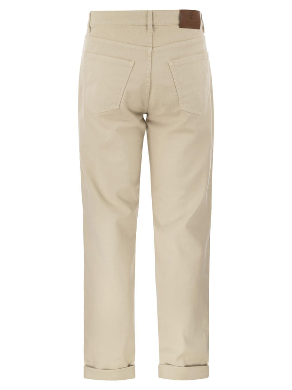 Brunello Cucinelli Five-pocket Traditional Fit Trousers In Light Comfort-dyed Denim - Men - Piano Luigi