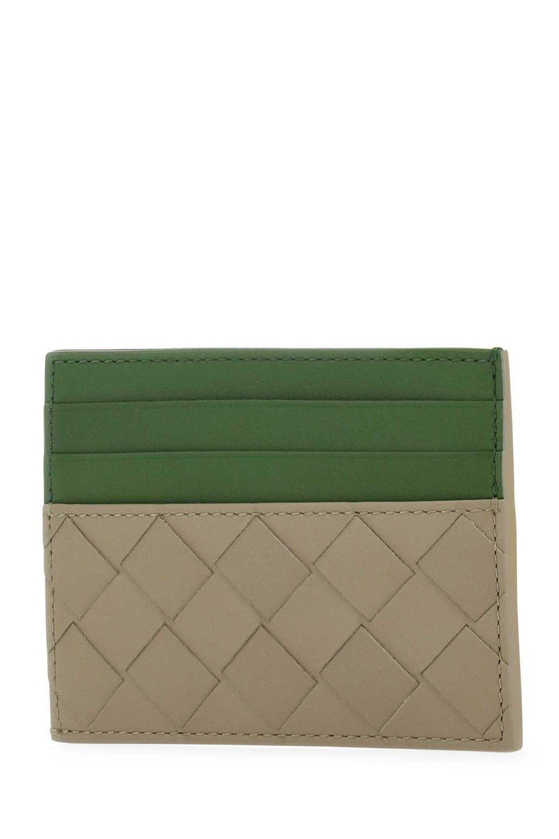 Bottega Veneta Two-tone Woven Cardholder - Men - Piano Luigi