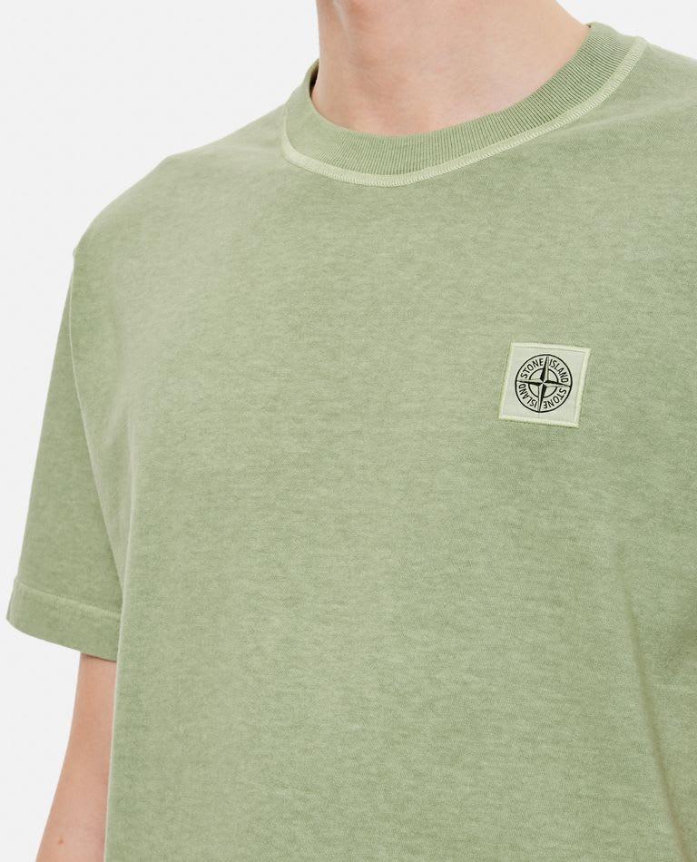 Stone Island Basic Logo T-shirt Cotton Washed - Men - Piano Luigi