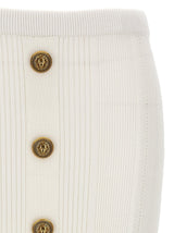 Balmain Logo Button Midi Skirt - Women - Piano Luigi