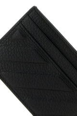 Off-White Black Leather Card Holder - Men - Piano Luigi