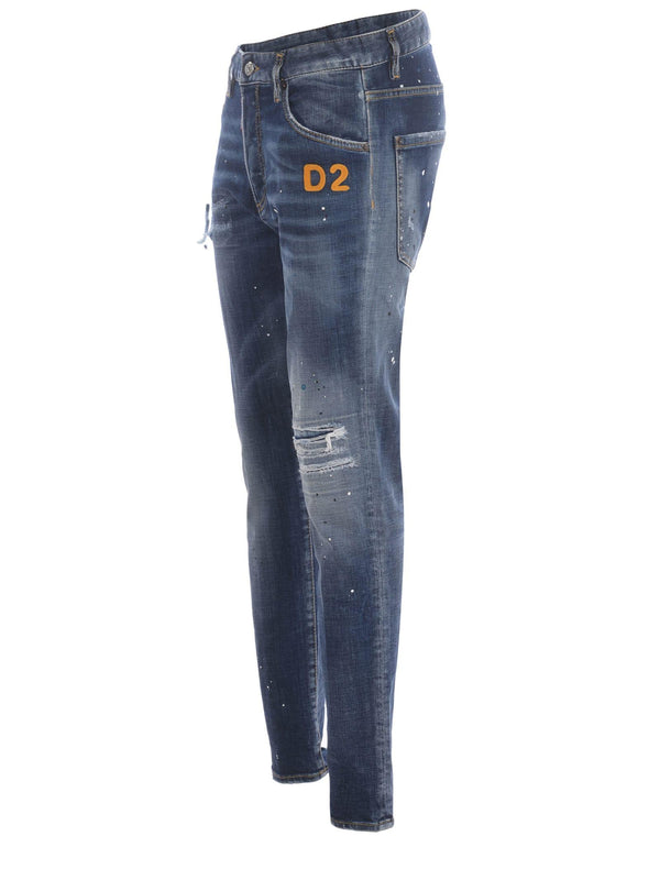 Jeans Dsquared2 In Cotton Denim - Women - Piano Luigi