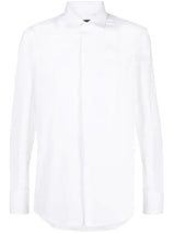 Dsquared2 White Stretch-cotton Shirt - Men - Piano Luigi