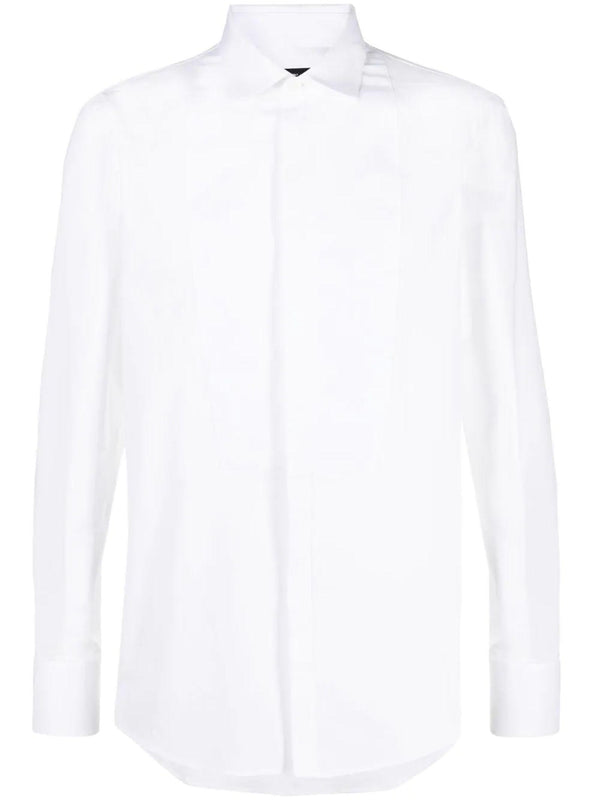 Dsquared2 White Stretch-cotton Shirt - Men - Piano Luigi