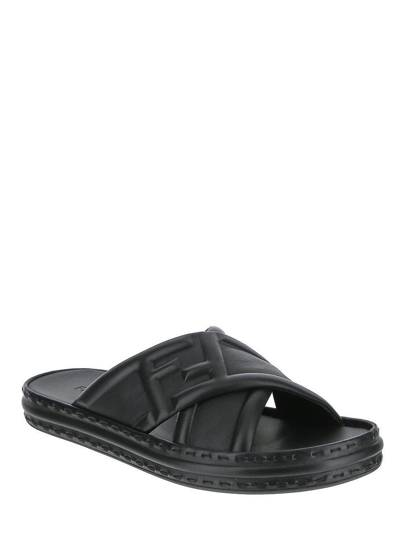 Fendi Black Slides - Men - Piano Luigi