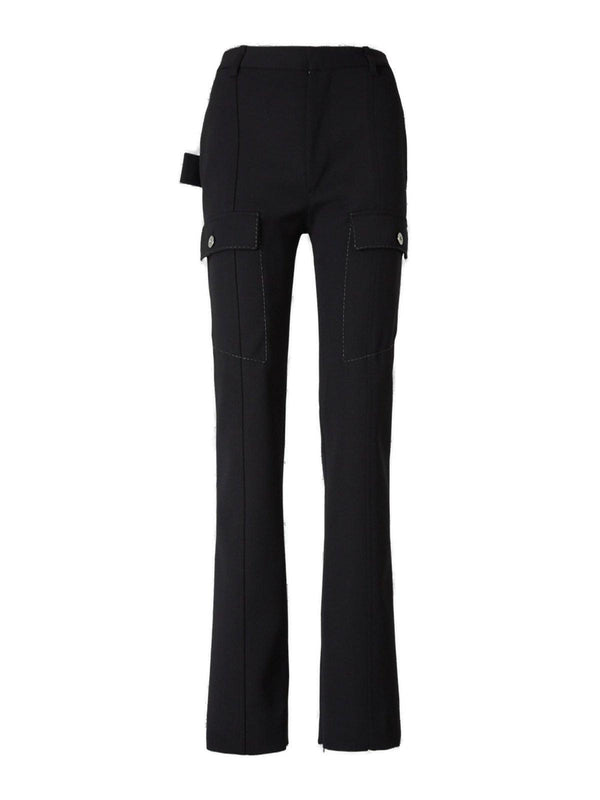 Bottega Veneta Slit-hem Cargo Pants - Women - Piano Luigi