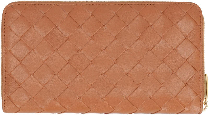 Bottega Veneta Intrecciato Zip-around Wallet - Women - Piano Luigi