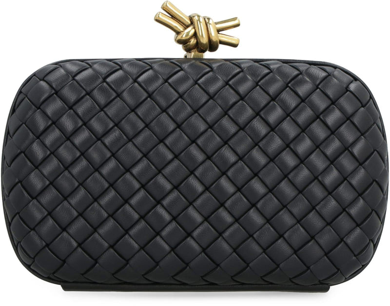 Bottega Veneta Knot Leather Clutch - Women - Piano Luigi