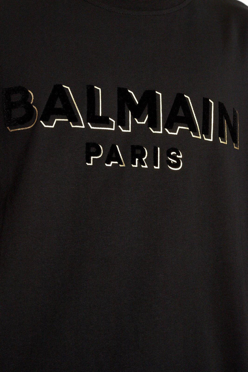 Balmain Logo Printed Crewneck T-shirt - Men - Piano Luigi