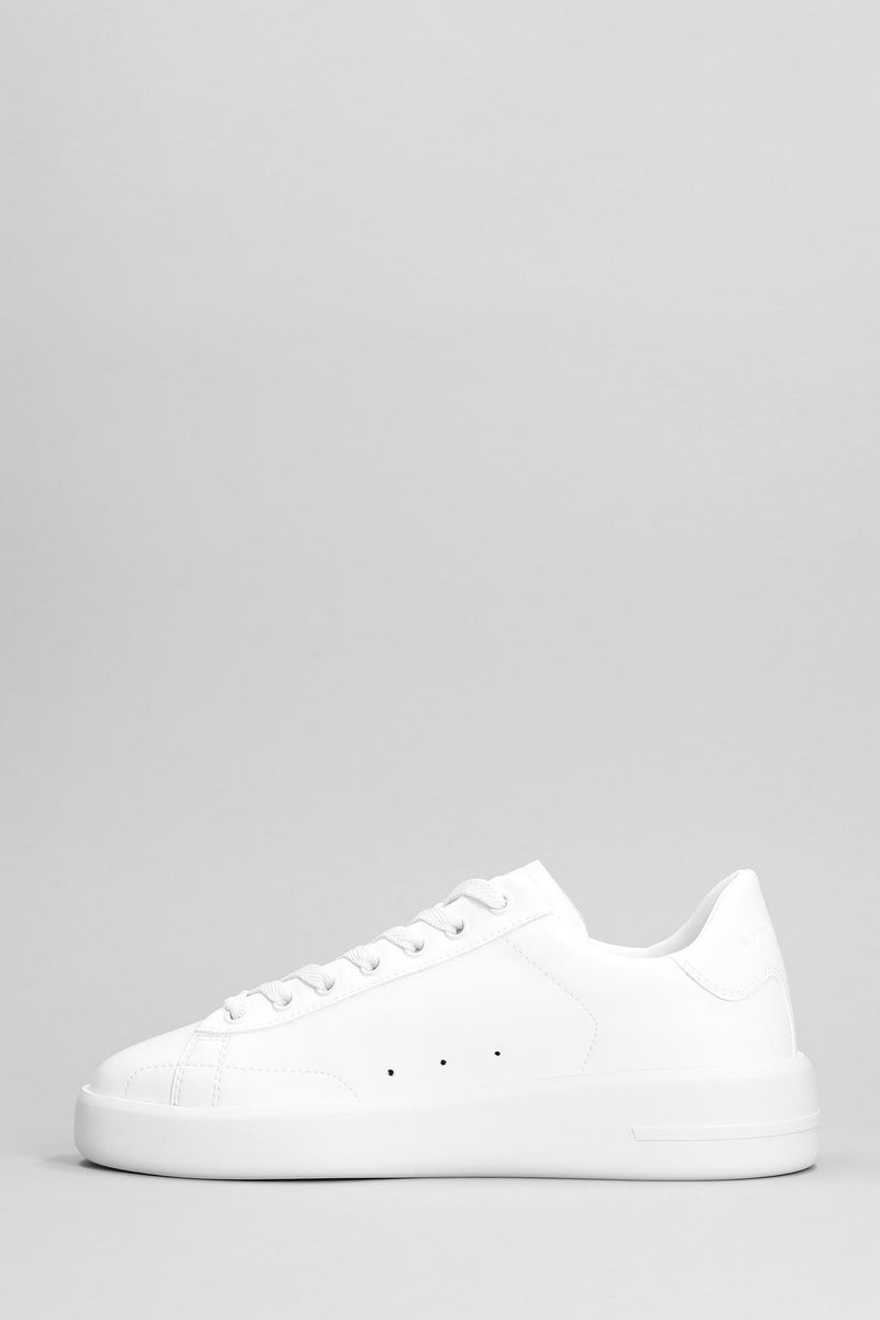 Golden Goose Pure Star Sneakers In White Leather - Women - Piano Luigi