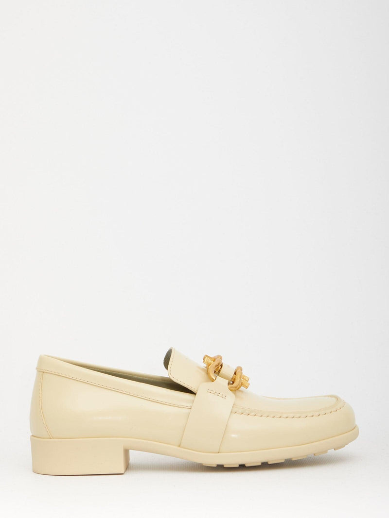 Bottega Veneta Monsieur Cream Loafers - Women - Piano Luigi