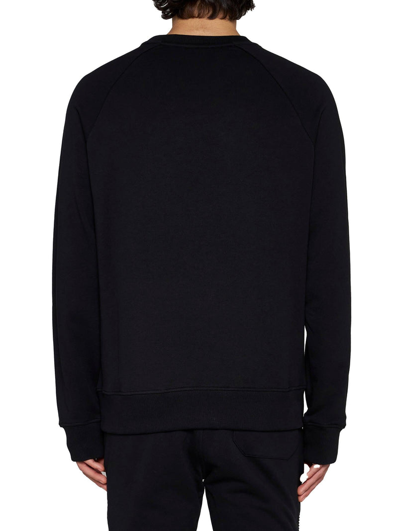 Balmain Flocked And Metallic Logo Sweatshirt - Men - Piano Luigi