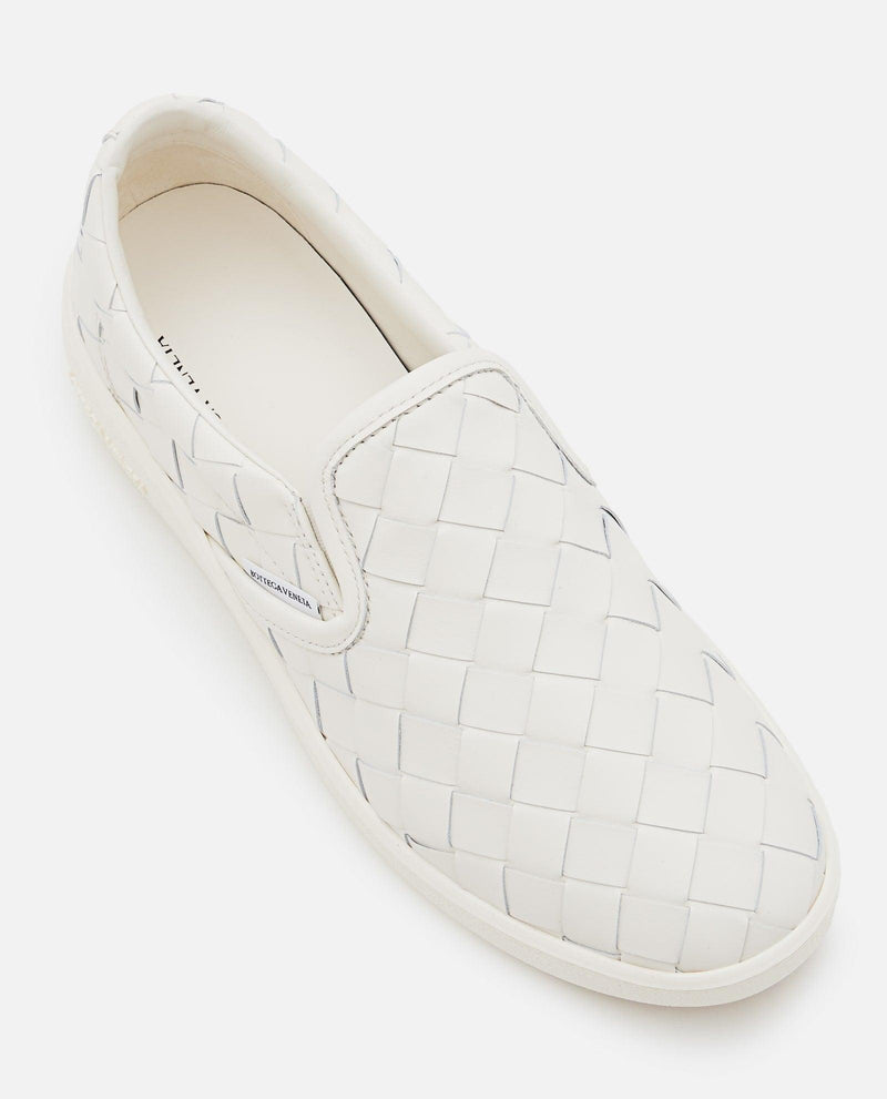 Bottega Veneta Slip-on Leather Sneakers - Women - Piano Luigi