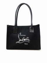 Christian Louboutin Black Canvas Nastroloubi Small Tote - Women - Piano Luigi