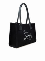 Christian Louboutin Black Canvas Nastroloubi Small Tote - Women - Piano Luigi