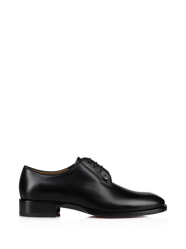 Christian Louboutin Black Leather Derby - Men - Piano Luigi