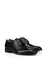 Christian Louboutin Black Leather Derby - Men - Piano Luigi