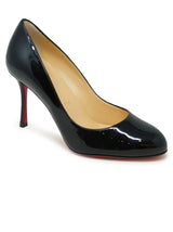 Christian Louboutin Black Patent Dolly Pumps 85 - Women - Piano Luigi