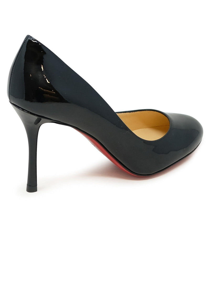 Christian Louboutin Black Patent Dolly Pumps 85 - Women - Piano Luigi