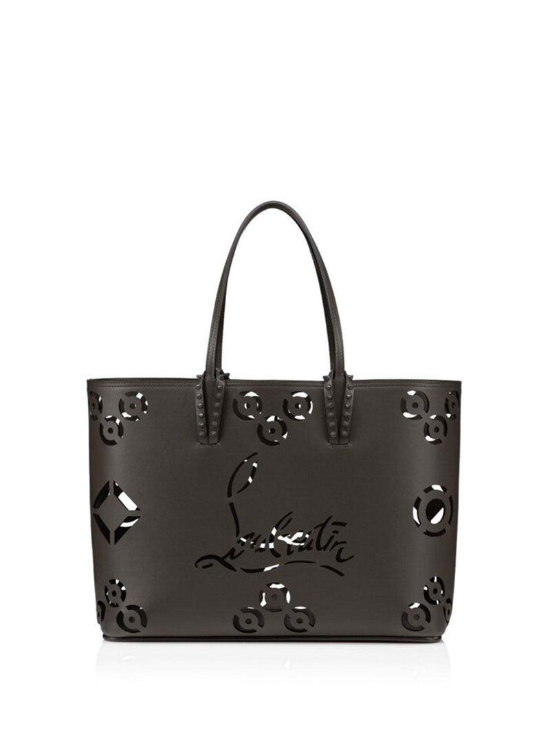 Christian Louboutin Cabata Tote Bag In Calf Leather Perforated Cl Logo - Women - Piano Luigi