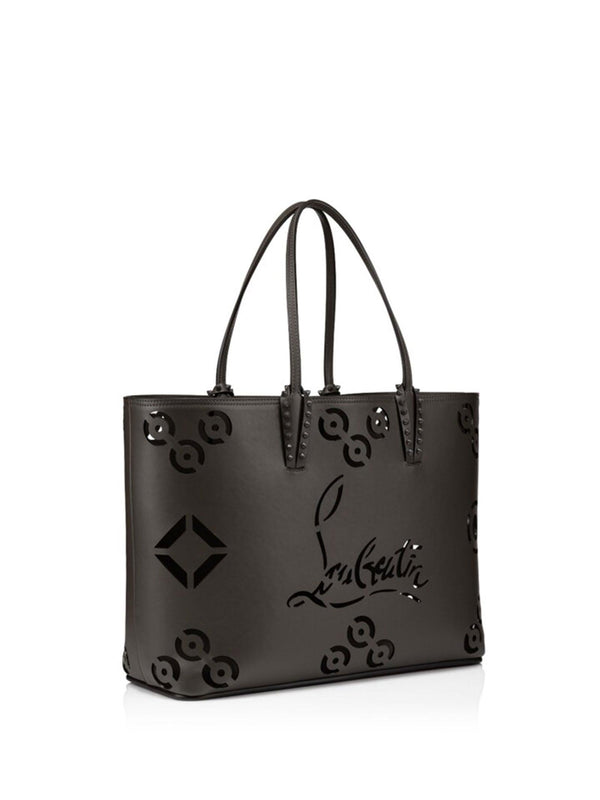 Christian Louboutin Cabata Tote Bag In Calf Leather Perforated Cl Logo - Women - Piano Luigi