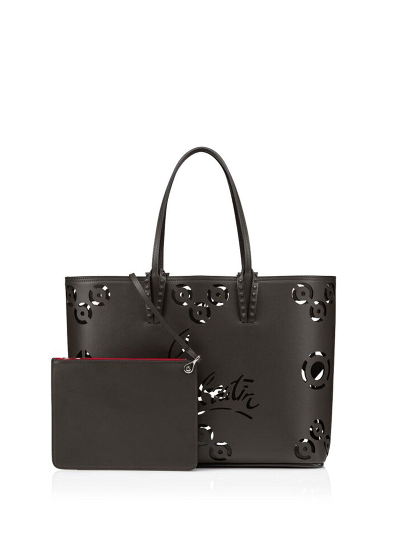 Christian Louboutin Cabata Tote Bag In Calf Leather Perforated Cl Logo - Women - Piano Luigi