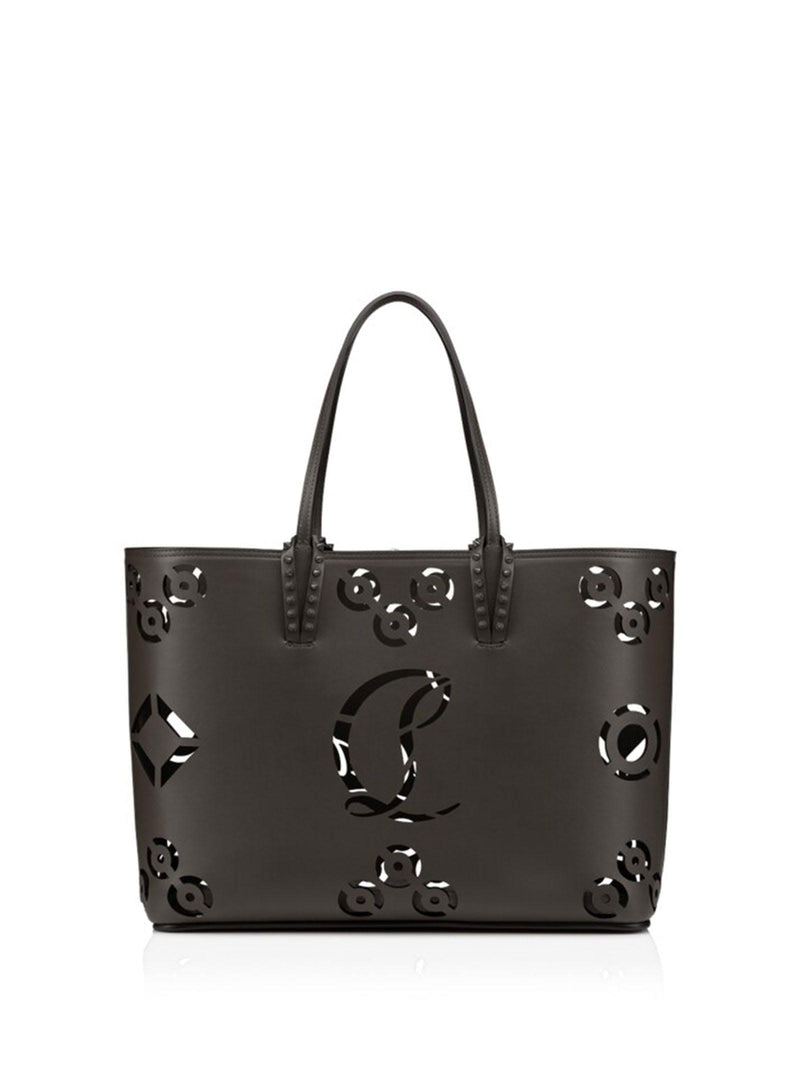 Christian Louboutin Cabata Tote Bag In Calf Leather Perforated Cl Logo - Women - Piano Luigi