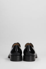 Christian Louboutin Corteo Lace Up Shoes In Black Patent Leather - Men - Piano Luigi