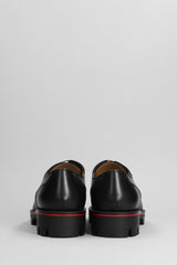 Christian Louboutin Davisol Lace Up Shoes In Black Leather - Men - Piano Luigi