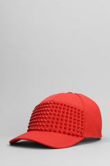 Christian Louboutin Hats In Red Cotton - Men - Piano Luigi