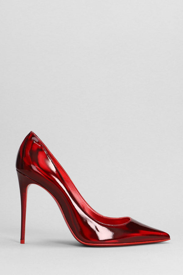 Christian Louboutin Kate 100 Pumps In Red Leather - Women - Piano Luigi