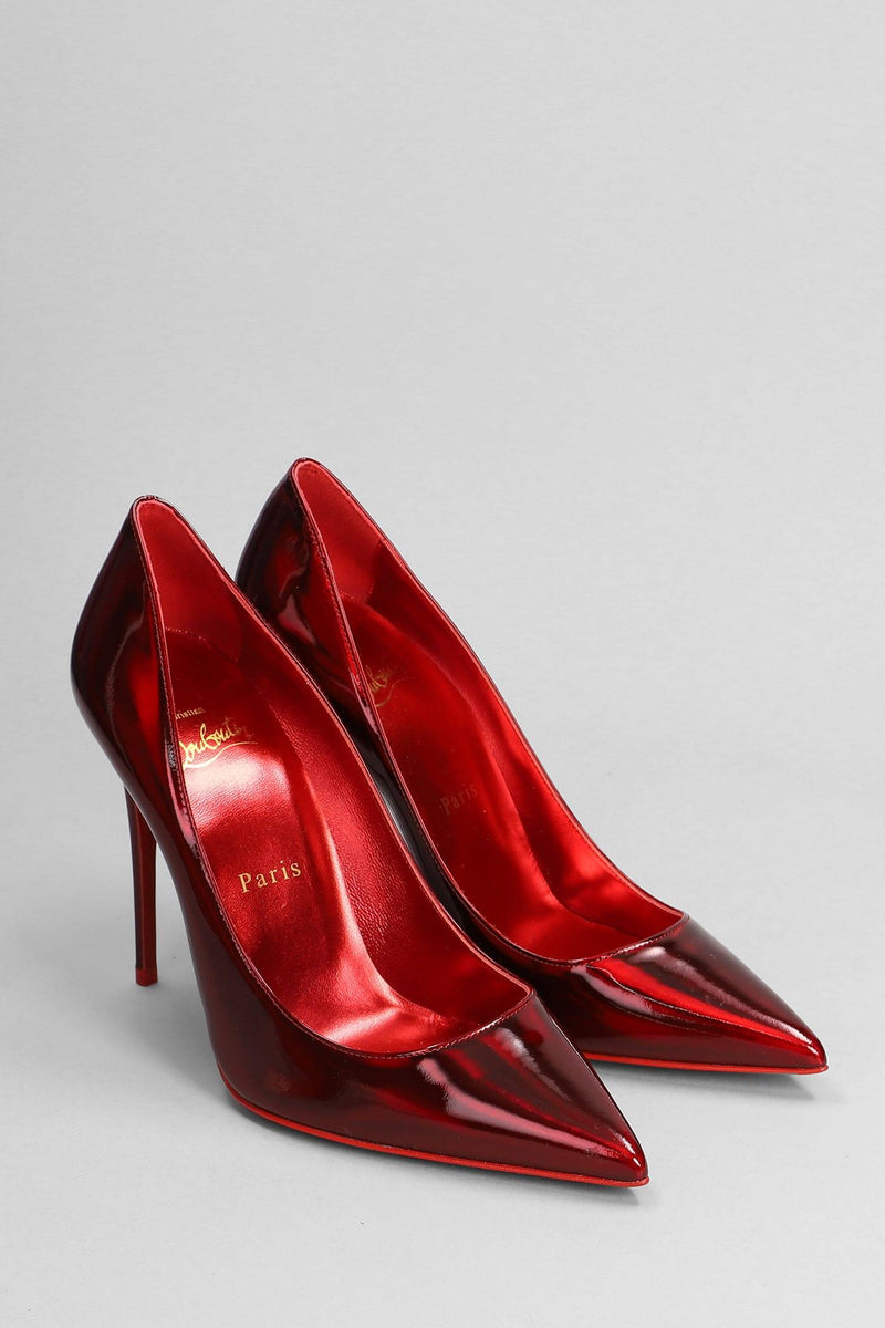 Christian Louboutin Kate 100 Pumps In Red Leather - Women - Piano Luigi