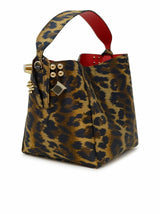 Christian Louboutin Leopard Crepe Satin Cabachic Mini Bucket Bag - Women - Piano Luigi